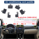 Car Dash Front Rear Air Conditioner AC Vent Grille Outlet Tab Clip Slider For Volkswagen Golf 6 Sagitar Jetta 5KD819703