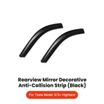 YZ For Tesla Model 3 Y Juniper Highland 2020-2025 2026 Rearview Mirror Anti-collision Strips Trim Anti-scratch Sticker Cover