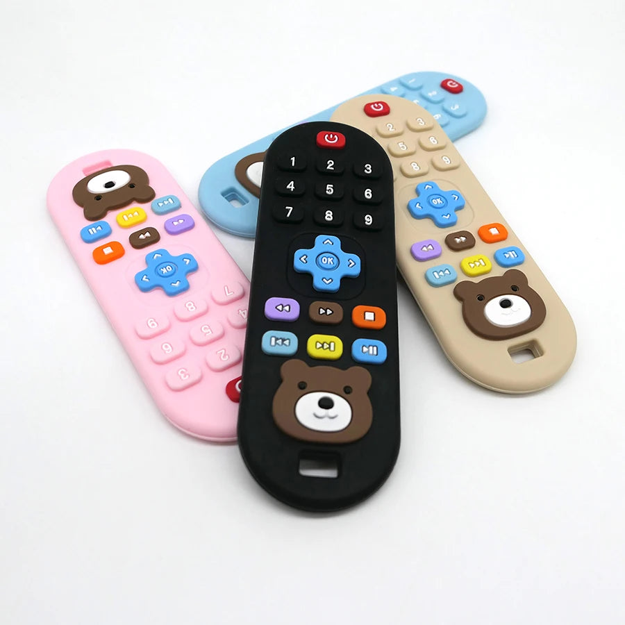 Silicone Teething Remote Control Toy 4-Pack