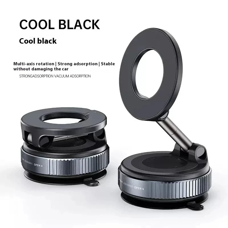 Strong Magnetic Car Phone Holder Foldable Design 360° Adjustable Vacuum Mount for Car alternate view