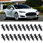 Undertray Replacement Clips for Tesla Model 3 2017 & Up | 20-Pack ABS Push Rivets close-up view