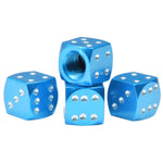 Aluminum Alloy Dice Valve Caps for Cars and Motorcycles | Set of 4 additional angle