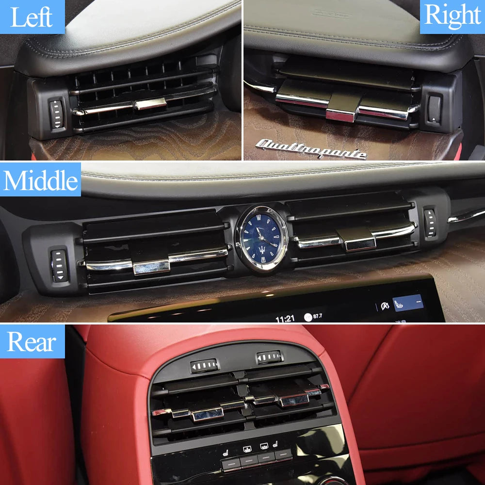 LHD RHD Car Front Rear Air Conditioning Slider Clip AC Vent Outlet Grille Repair Kit For Maserati Quattroporte M156 2013-2020