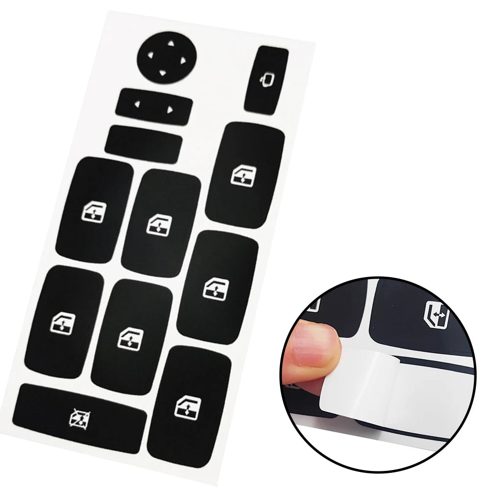Car Repair Sticker For Fiat Croma Windows Button Stickers Decals Repair Worn Button K lifestyle view