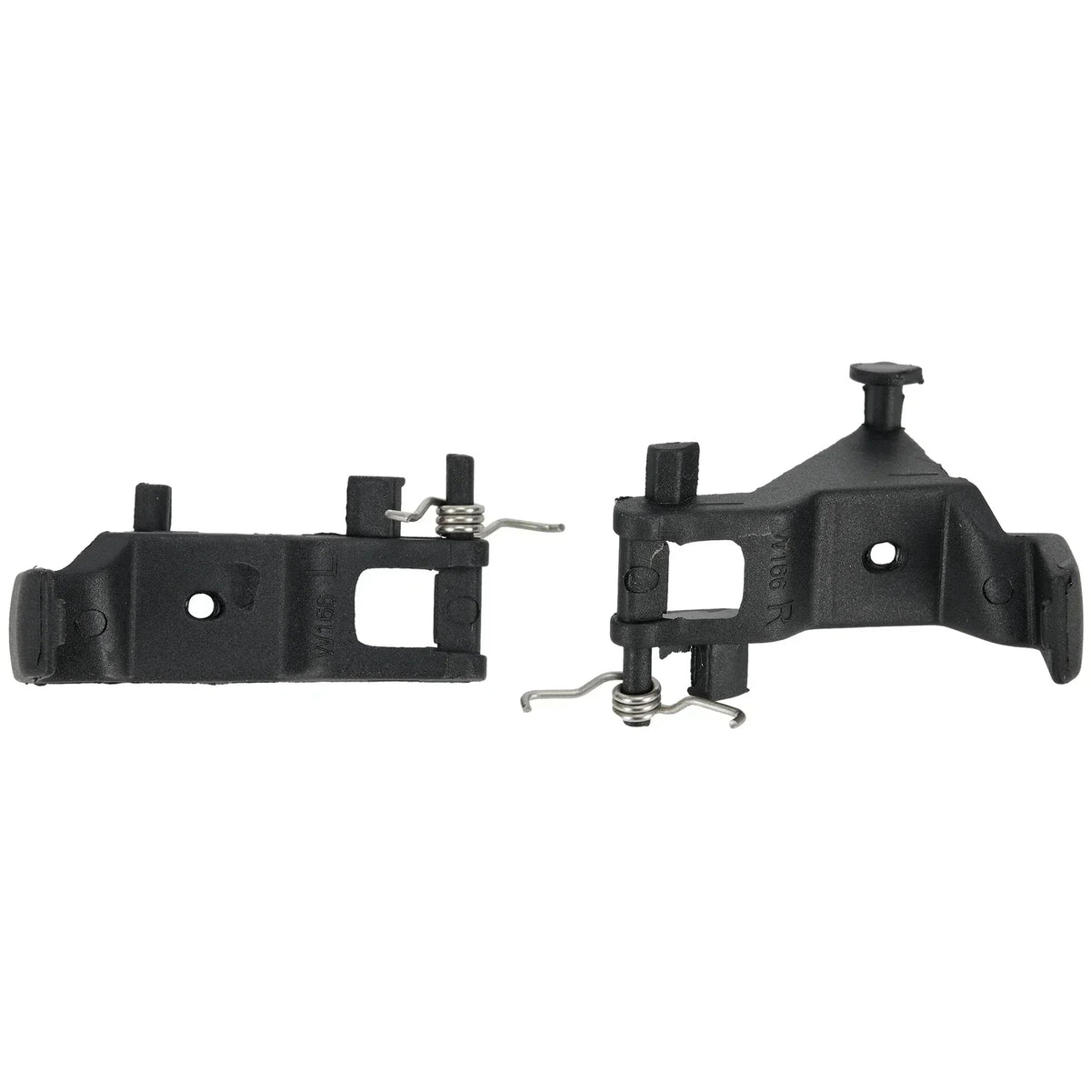 Auto Parts Armrest Latch Clip A1666804103 Black Car Accessories Eco-friendly Kit Left+Right Pair Plastic Durable