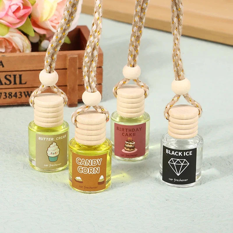 Car Essential Oil Diffuser | Hanging Car Air Freshener Bottle