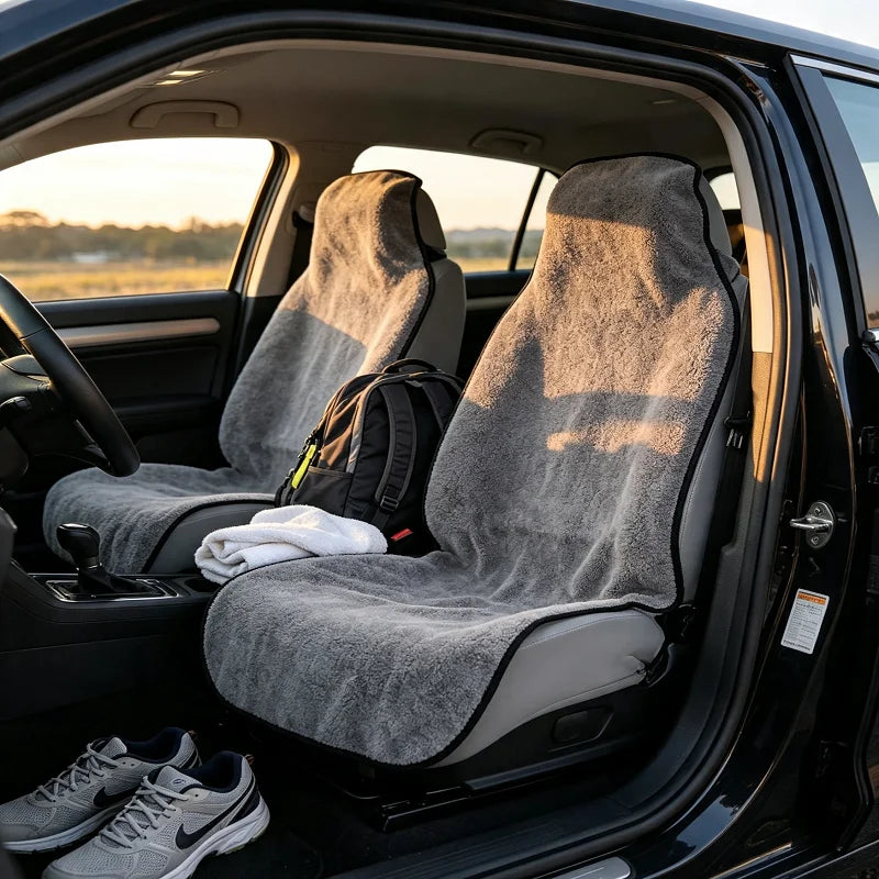 Waterproof Polyester Knit Car Seat Cover detail view