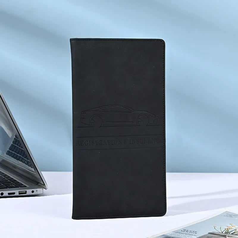 Car Registration & Insurance Card Holder with Magnetic Shut, Vehicle Glove Box Car Or lifestyle view