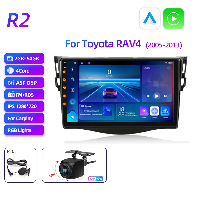 2026 New 2Din car radio, Snapdragon Android 15 supports CarPlay and Android Auto, s additional angle