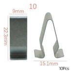 10 Pcs Universal Auto Front Console Dash Dashboard Retainer Rivet Fastener U Type Clips detail view