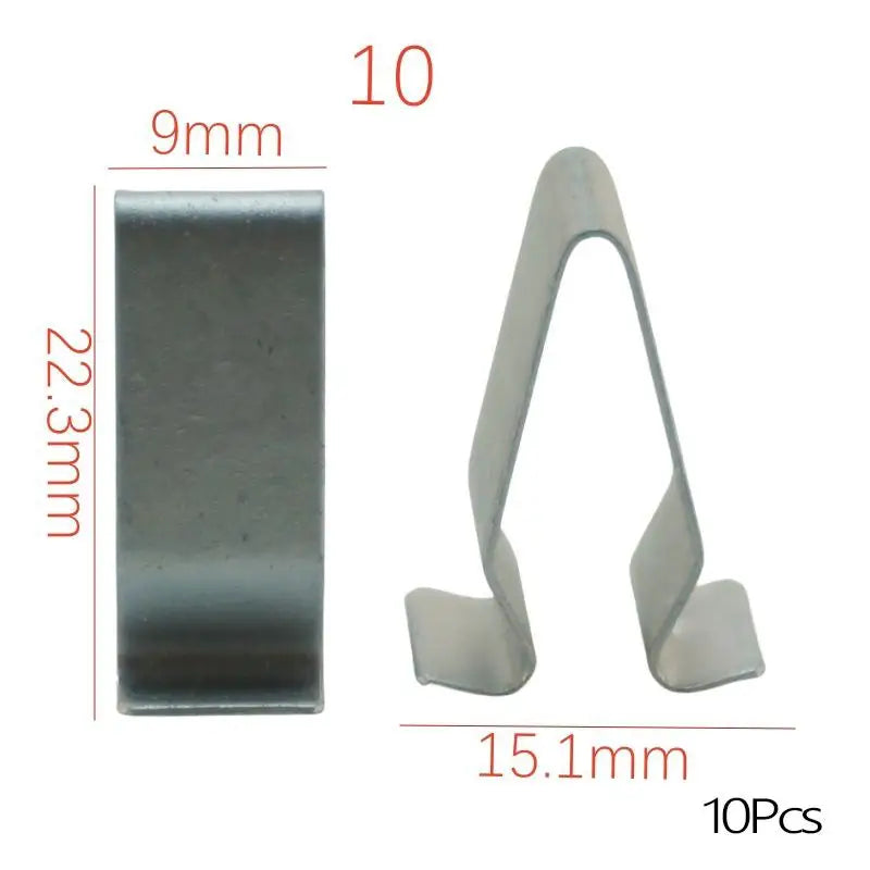 10 Pcs Universal Auto Front Console Dash Dashboard Retainer Rivet Fastener U Type Clips detail view