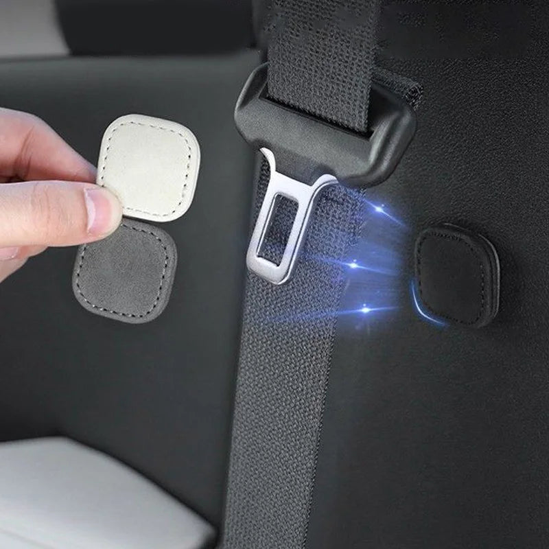 Magnetic Car Seat Belt Holder Clip Leather Seatbelt Stopper additional angle