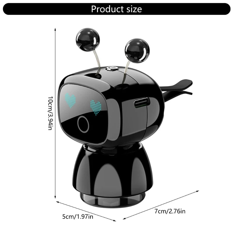 Car Air Freshener Robot Car Mounted Intelligent Aromatherapy Rechargeable Automatic Aromatherapy Diffuser Car Decoration