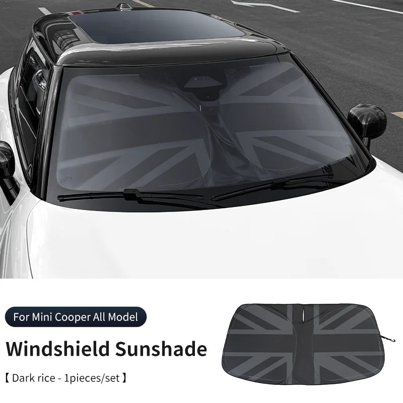 Car Front Windshield Sunshade UV Blocking Cover | For Mini Cooper F56 F60 R56 R60 J01 alternate view
