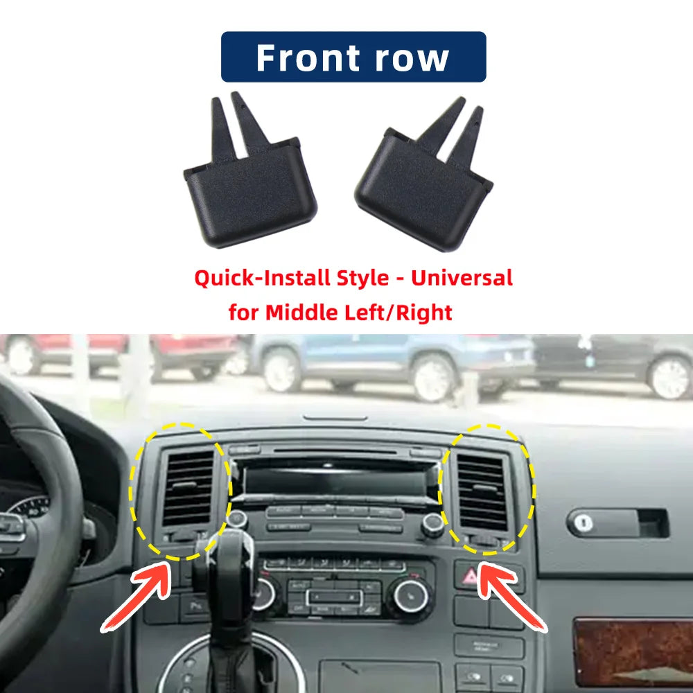 7E5815705 For Volkswagen Multivan T5 Air Conditioning Vent Paddles Air Conditioning Grille Replacement Sliding Clip 7E5819203-1