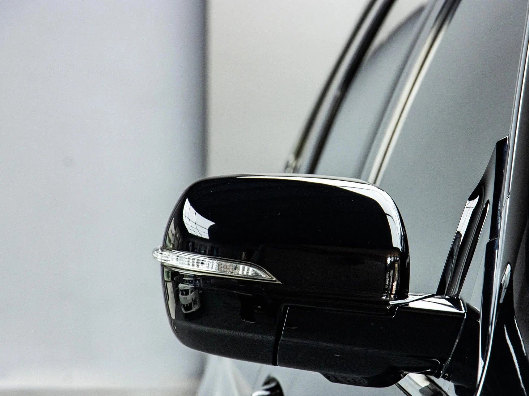 Glossy Black Vinyl Wrap | Self-Adhesive Car Wrapping Foil lifestyle view