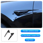 For New Tesla Model Y Juniper 2025+ ABS Carbon Pattern Side Camera Cover | Protective St detail view