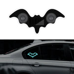 1X Solar Powered Car Neon Light Cool Bat-shaped Dynamic Atmosphere Light Wireless L additional angle