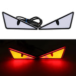 Universal Car LED Devil Eyes Light Demon Eyes Headlight Motorcycle Mini Turn Signal additional angle