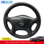 Customize Microfiber Leather DIY Car Steering Wheel Cover For Mercedes Benz W203 C-Class 2001-2007 C