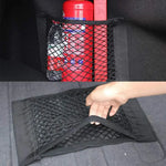 Car Storage Net Stretchable Mesh Pocket Net Magic Elastic Sticker Universal Rear Me additional angle