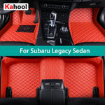 KAHOOL Custom Car Floor Mats For Subaru Legacy Sedan Auto Carpets Foot Coche Accessorie