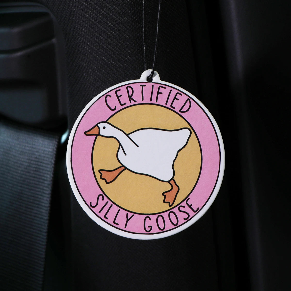 Raccoon Quotes Fragrant Paper Car Air Freshener | Solid Perfume Hanging for Home an additional angle