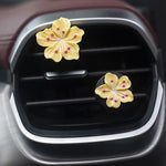 2Pcs Car Perfume Clip Flower Air Freshener | Cherry Blossom Peach Blossom Car Decor alternate view