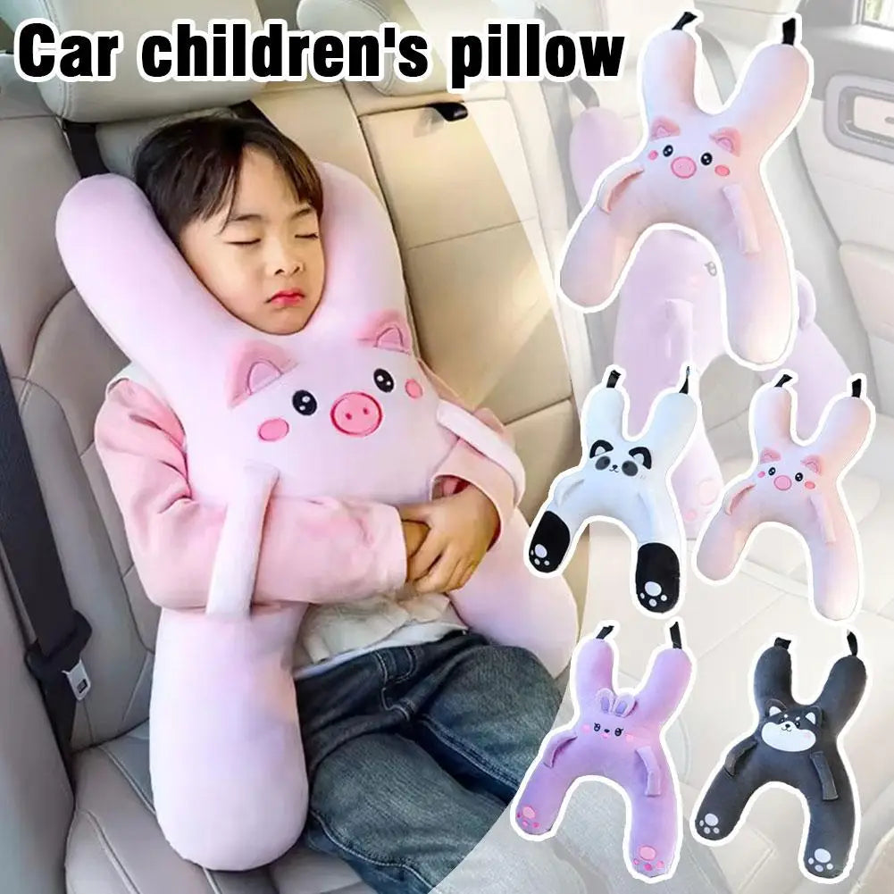 Children's Car Seat Neck Pillow with Lumbar Support