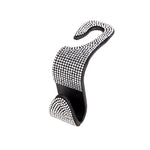 Rhinestone Car Seat Back Hook Universal Headrest Hanger close-up view