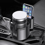 Car Cup Holder Expander With Phone Holder