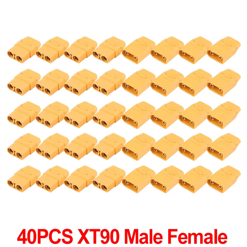 XT90 Plugs Male Female Connectors Copper Bullet Wire Connectors Welding Terminal Po additional angle