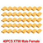 XT90 Male Female Copper Bullet Wire Connectors for RC Lipo Battery alternate view