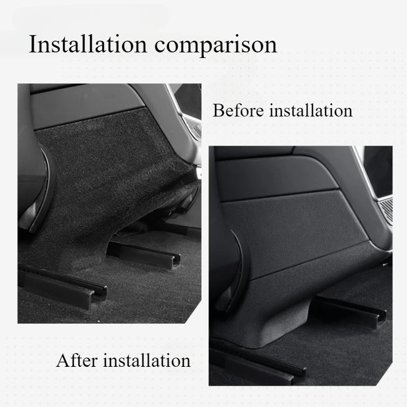 Rear Air Outlet Anti Kick Pad for Tesla Model Y Juniper/Launch 2025 TPE Rear Central Control Screen Protector Cover Accessories