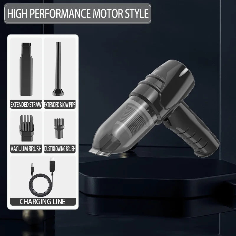 Wireless Car Vacuum Cleaner | High-Power Handheld for Car and Home close-up view