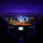 QXNY 1pcs Mini LED Car Roof Star Night Light Projector Atmosphere Galaxy Light USB Decoration Car Accessories Decor Interior