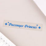 Passenger Princess Star Mirror Decal | Personalized Car Rearview Mirror Sticker close-up view