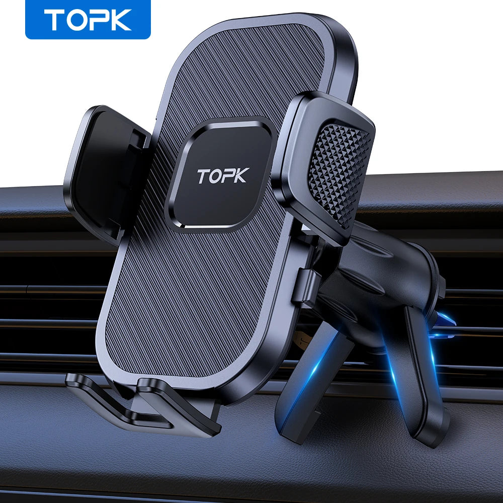 TOPK Car Phone Holder | Universal Air Vent and Dashboard Mount alternate view