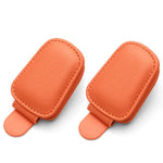 Leather Sunglasses Holder Car Sun Shade Clip lifestyle view