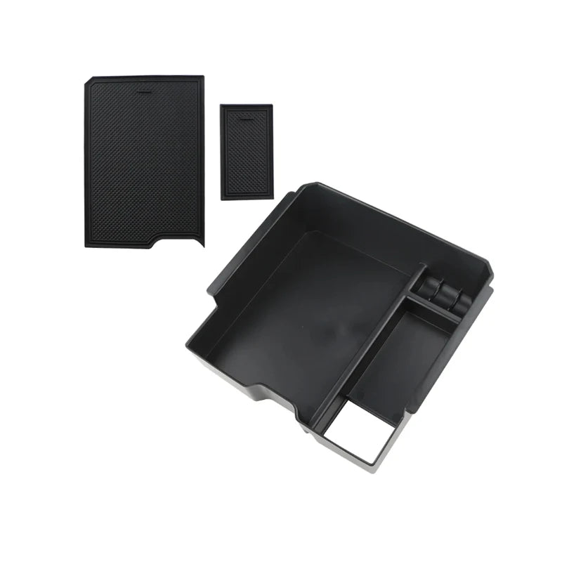 ABS Armrest Storage Box For Ford Ranger Everest 2023 2024 2025 Organiser Centre Consol close-up view
