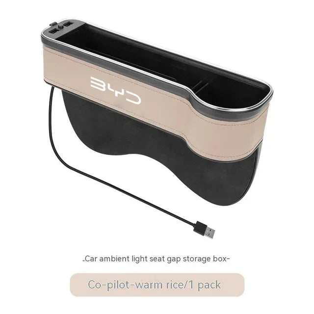 Car Sewable Chair Storage Box For BYD Atto 3 YUAN PLUS Decoration Act Seal Tang F3 E6 close-up view
