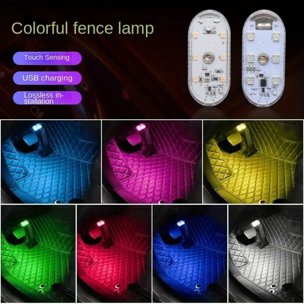 Wireless LED Car Interior Light USB Rechargeable detail view