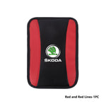 For Skoda Car Armrest Mat Center Console Arm Rest Protection Cushion Kamiq Karoq Octavia 2 3 Rapid Scala Kami Fabia VII VRS