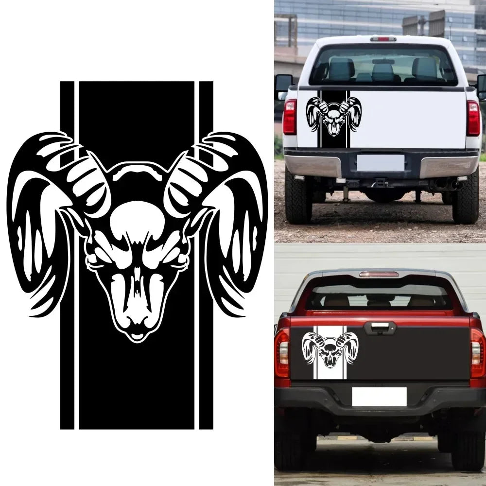 Cool Design Stripe Creative Graphic Car Truck Stickers for Dodge Rear Lathe Ram 1500 2500 3500 Rebel Mopar PCS Decals.