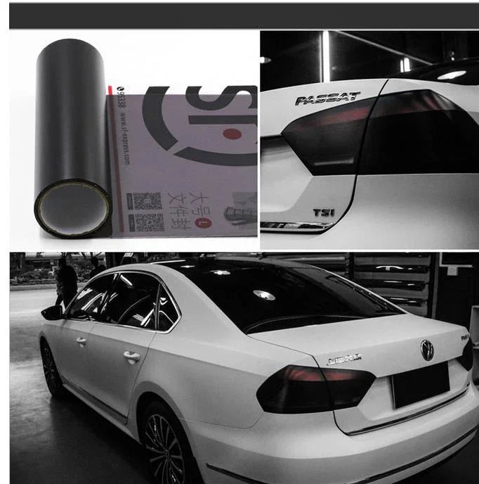 Car Headlight Taillight Protective Film Tint Vinyl Film Auto Lamp Film Sticker Sheet C close-up view