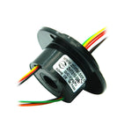 Mini Hole 10mm Hollow Slip Ring 6 Channels Wires 2A Conductive Electric Slipring Rotary Joint Connector 240V AC/DC