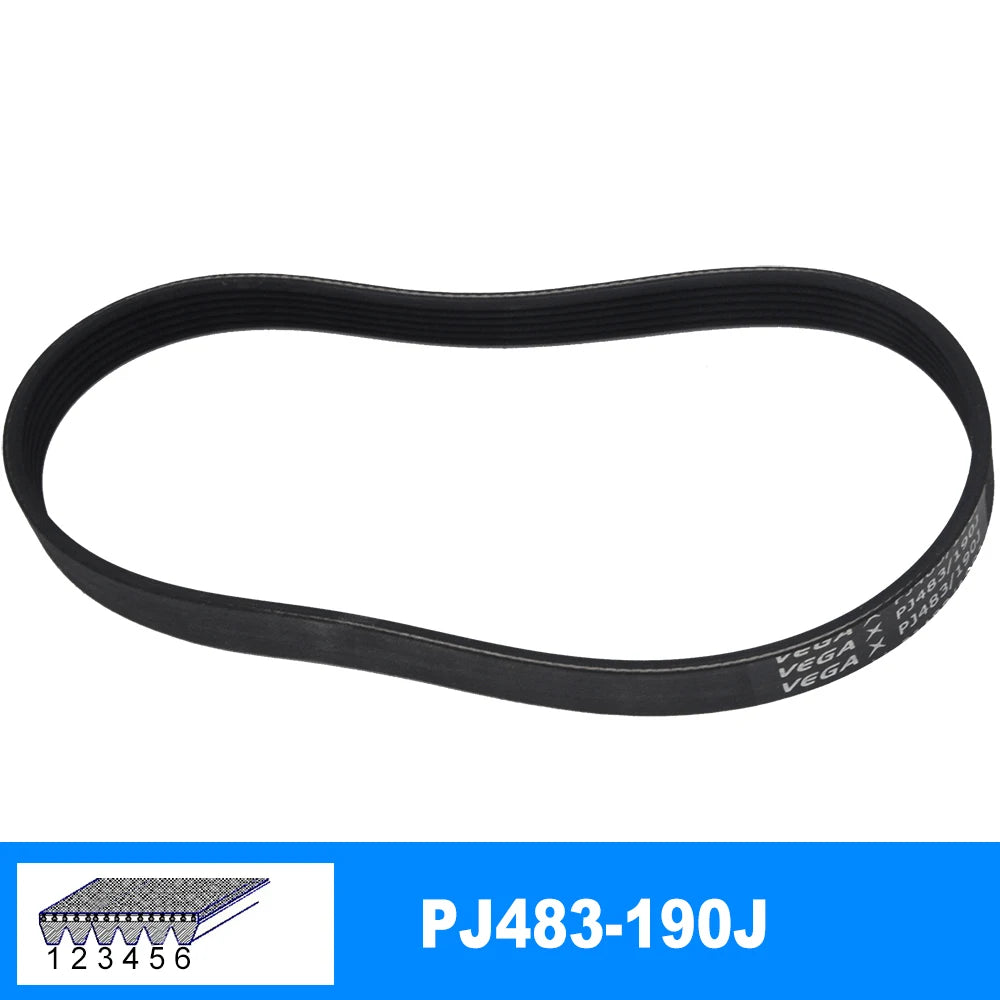 VEGA V-Belt PJ483 190J Rubber Belt 3/4/5/6/7 Ribs For DIY RC Motor Transmission Belt lifestyle view