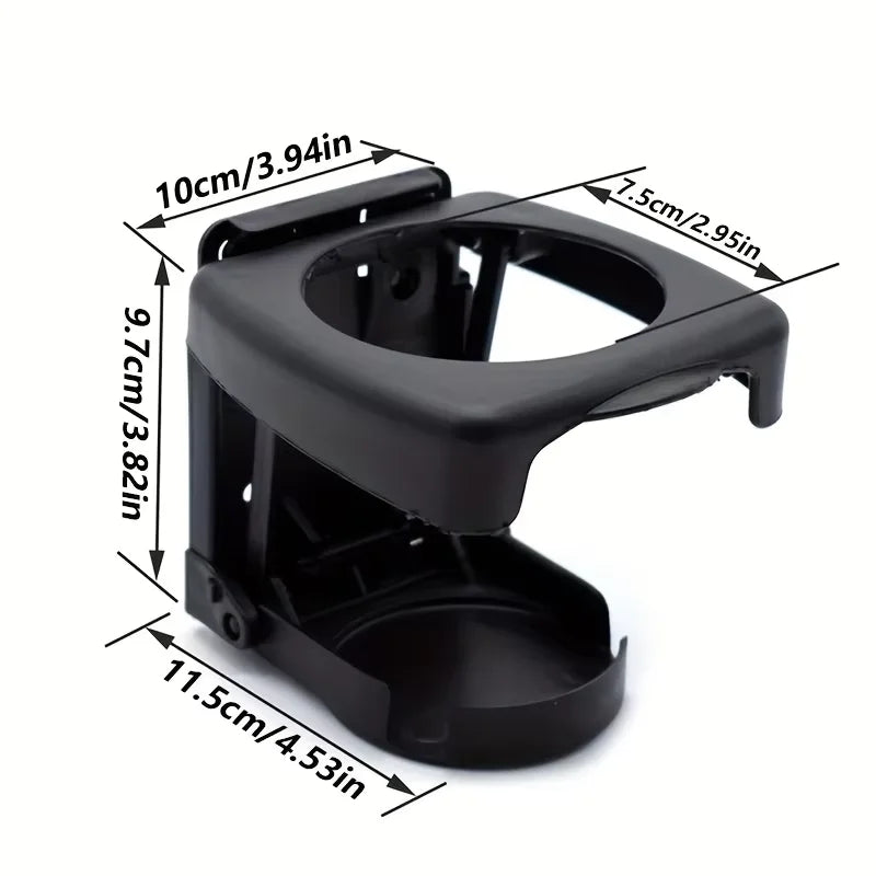 Foldable Car Cup Holder | ABS Beverage Stand for Vehicle, Office, RV, and Yacht detail view