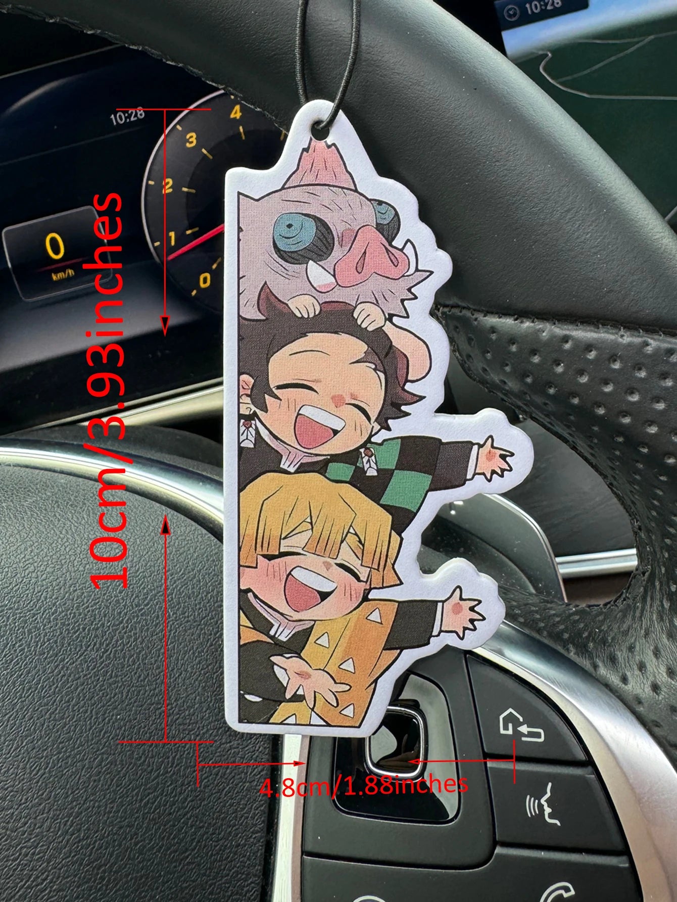 Japanese Cartoon Anime Cute Design Porcupine Demon Hilton Hotel Non-Toxic Car Air Freshener (Sea Salt and Aloe Vera) Car Air Freshener, Infused with Essential Oils | Lasted More Than 60 Days |   Car Vent Clip Fragrance Box Re