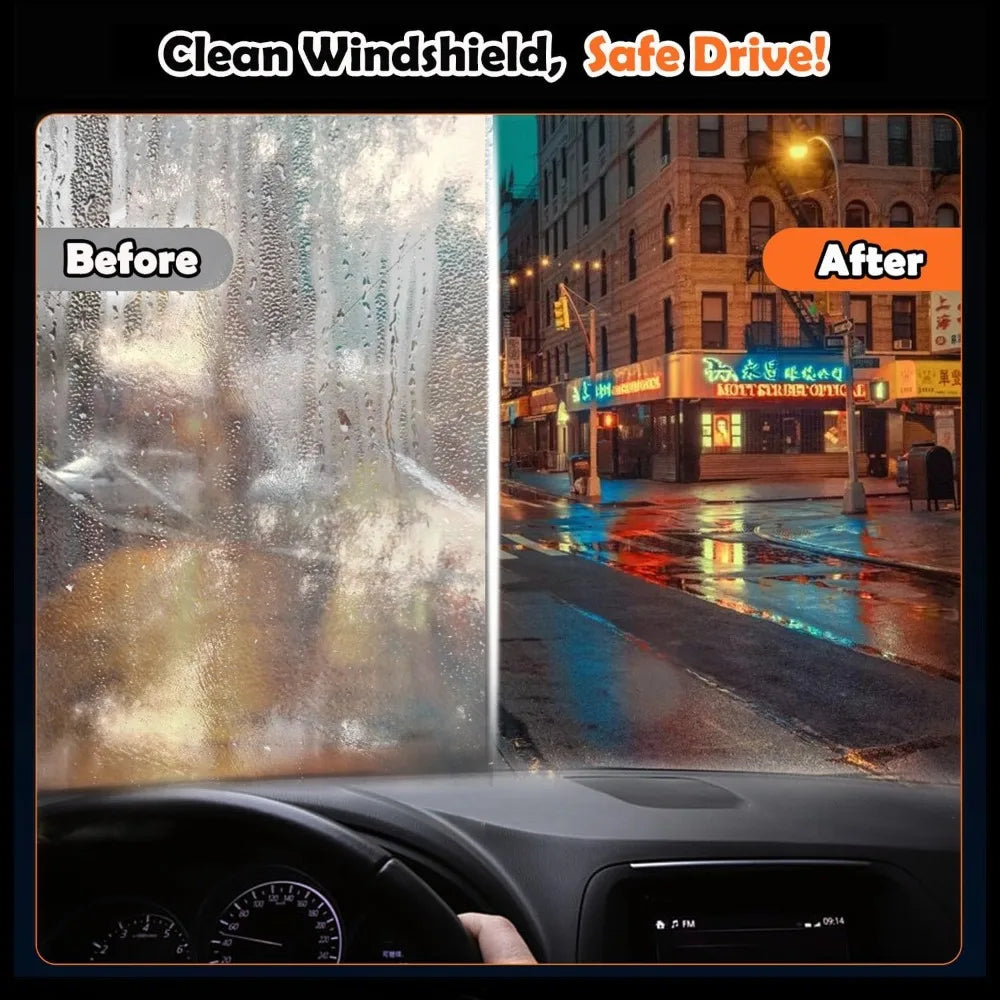 Professional Car Glass Oil Film Remover Windshield Cleaning Brush Anti-Fog Brightening W detail view